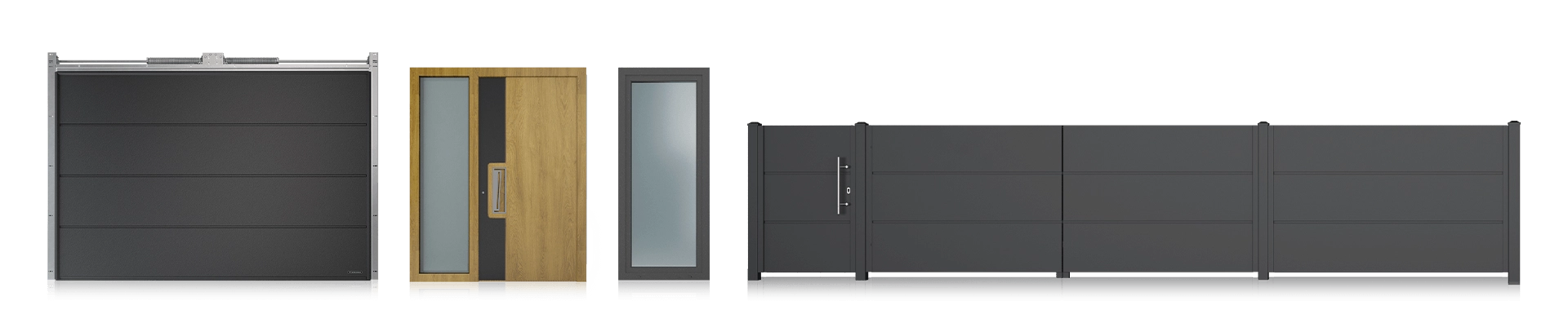 Porte, finestre e recinzioni con lo stesso design
