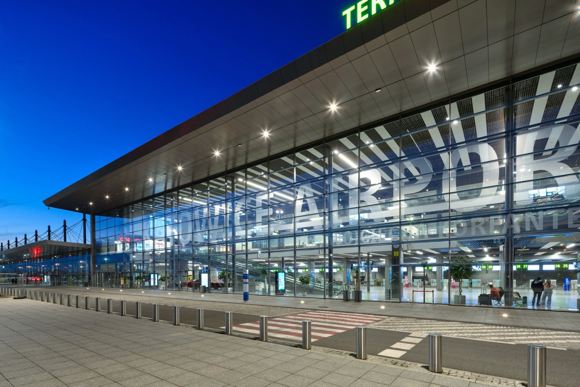 Vetri all'aeroporto di Pyrzowice