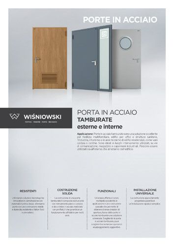 Porte in acciaio tamburate